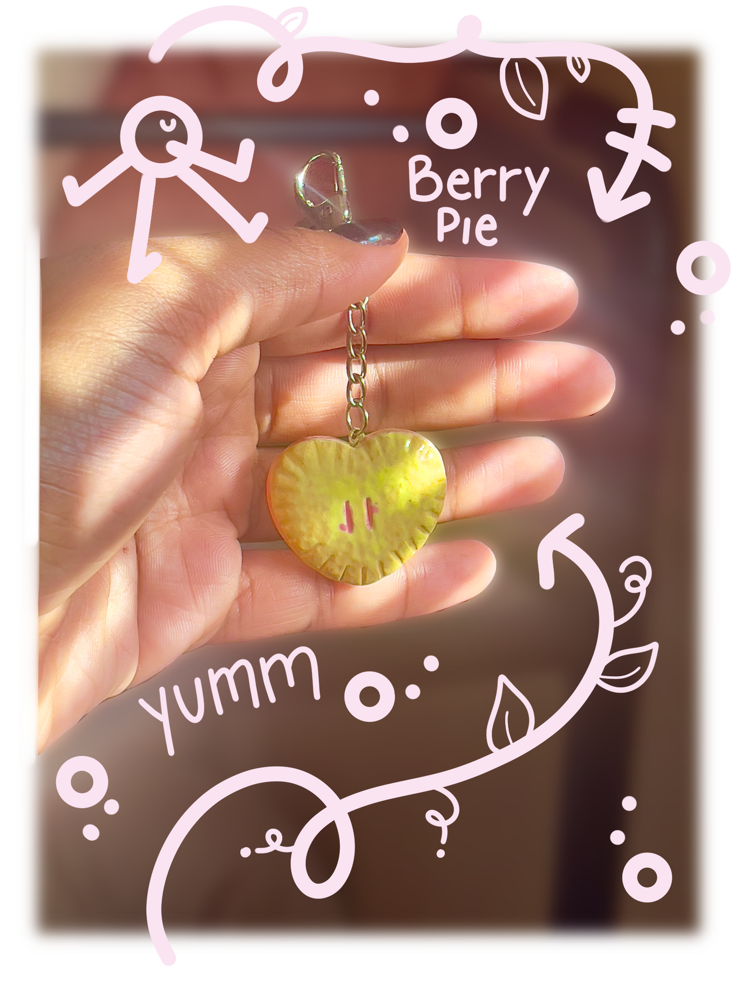 Berry Pie Bag Charm
