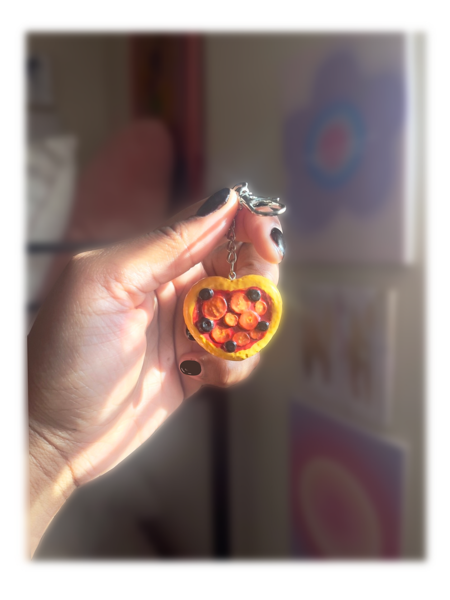 Tomatoes and Olives Pimzza Bag Charm
